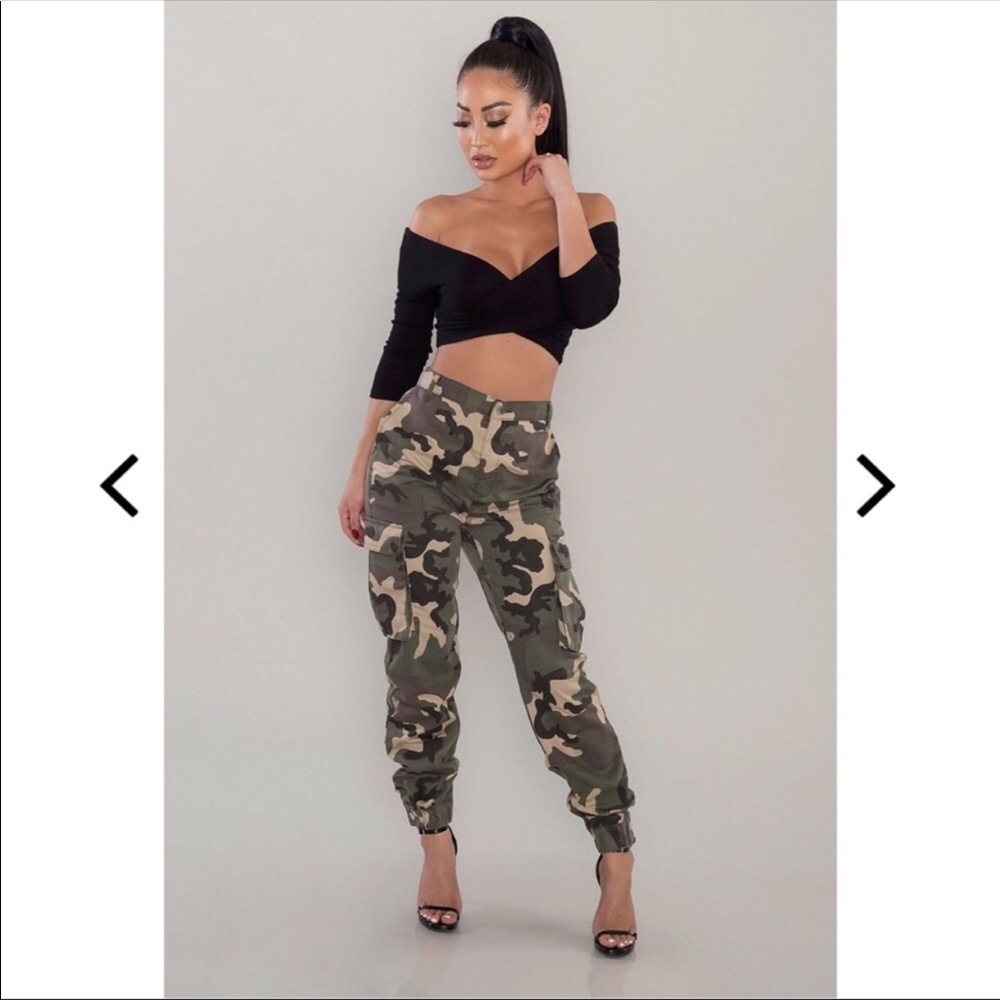 Camo Army cargo joggers